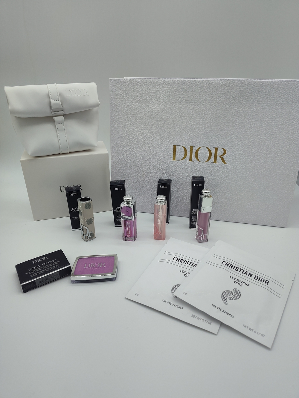 DIOR Limited Edition Charm Beauty Collection Lip Glow Pouch Gift Set NIB